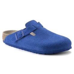 Birkenstock Boston Suede Leather Ultra Blue