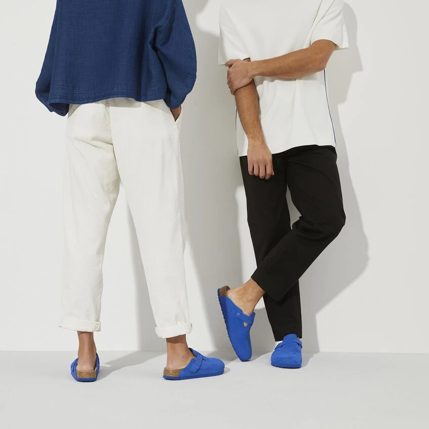 Birkenstock Boston Suede Leather Ultra Blue - Image 10