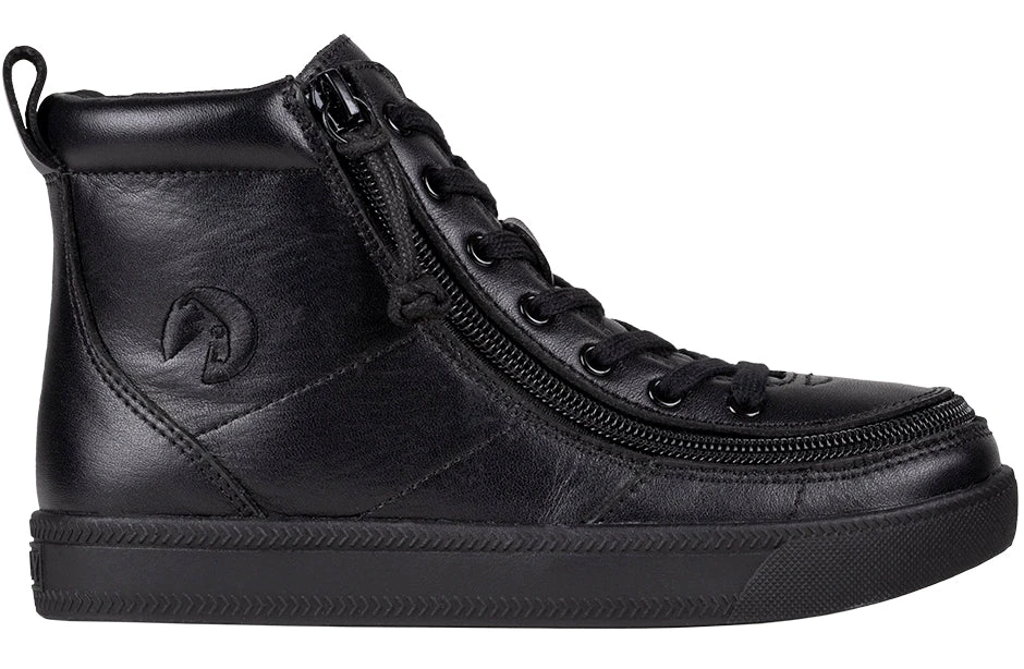 Black To The Floor Leather BILLY Classic Lace Highs - Image 2