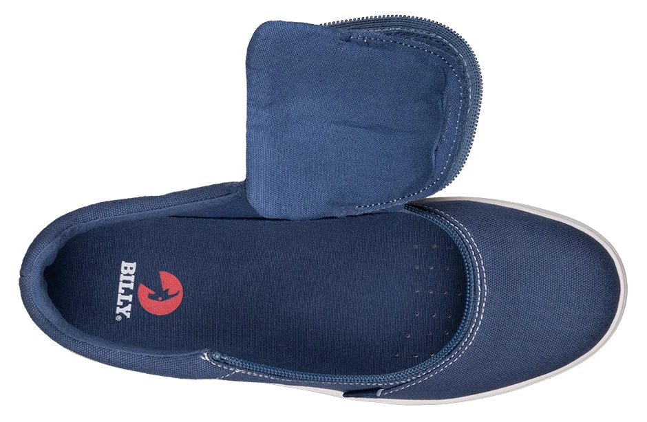 FINAL SALE - Men's Blue/White Stitch BILLY Sneaker Low Tops - Image 4