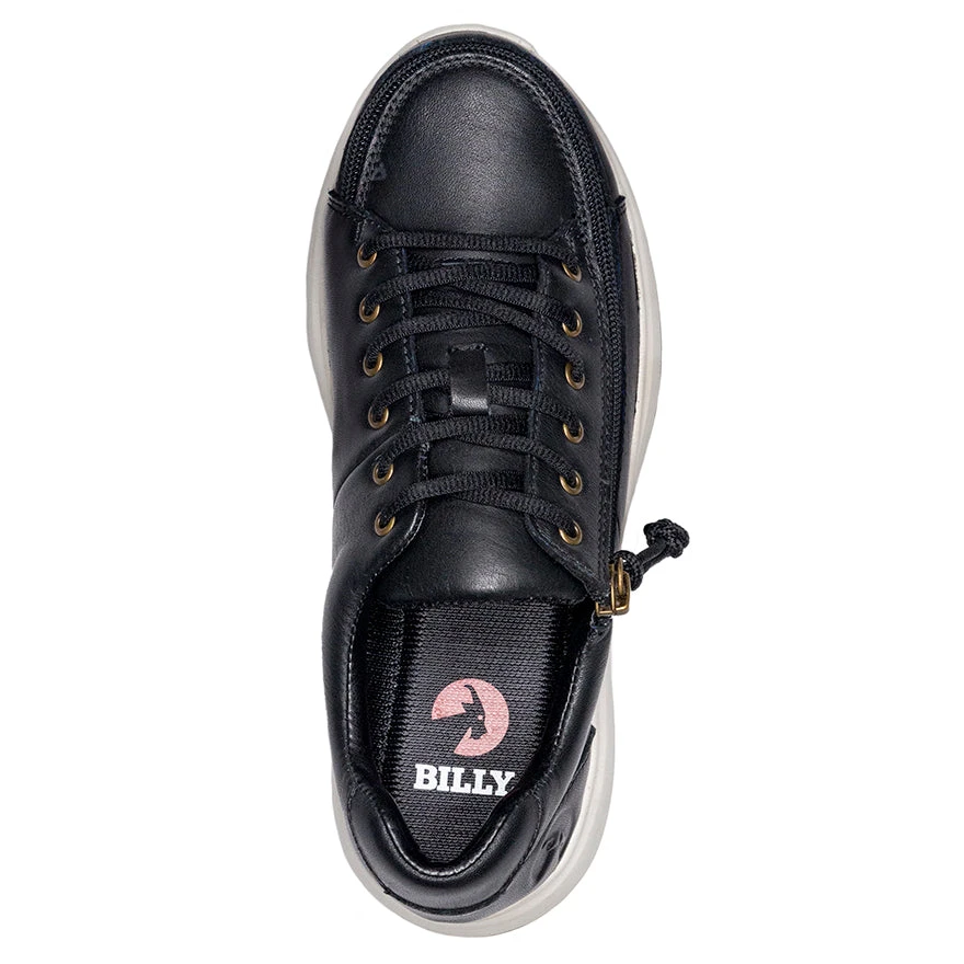 FINAL SALE - Women's Black Leather BILLY Comfort Lows - Image 3