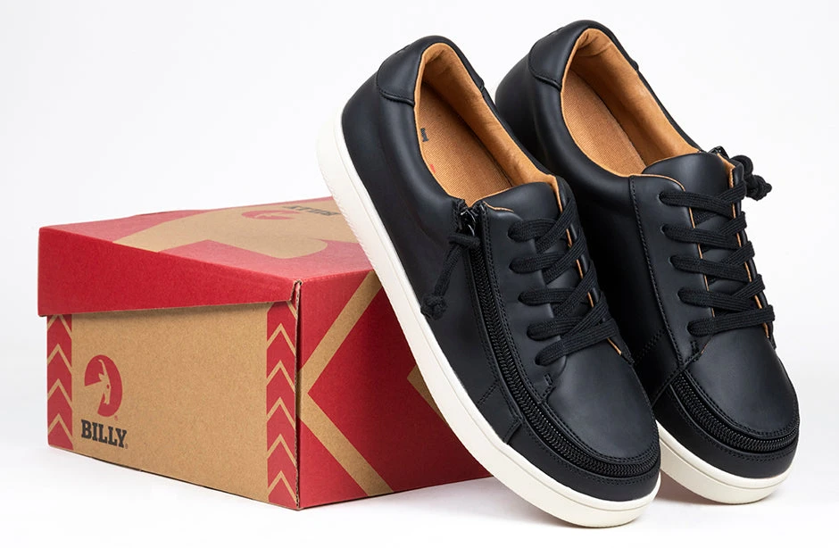 FINAL SALE - Women's Black BILLY Sneaker Low Tops - Image 9