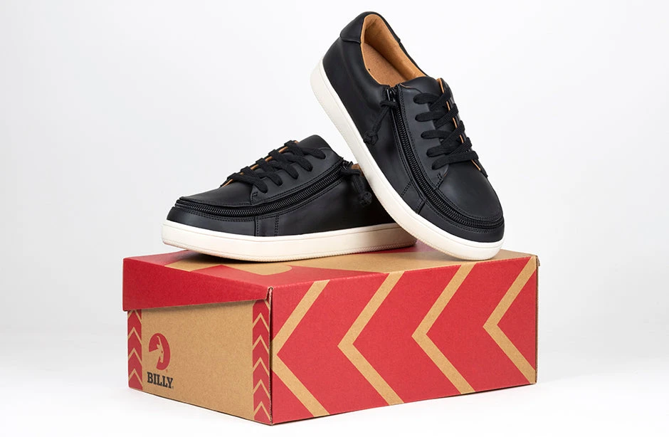 FINAL SALE - Women's Black BILLY Sneaker Low Tops - Image 10