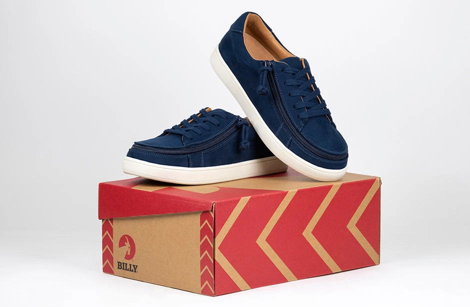 FINAL SALE - Women's Navy BILLY Sneaker Low Tops - Image 10