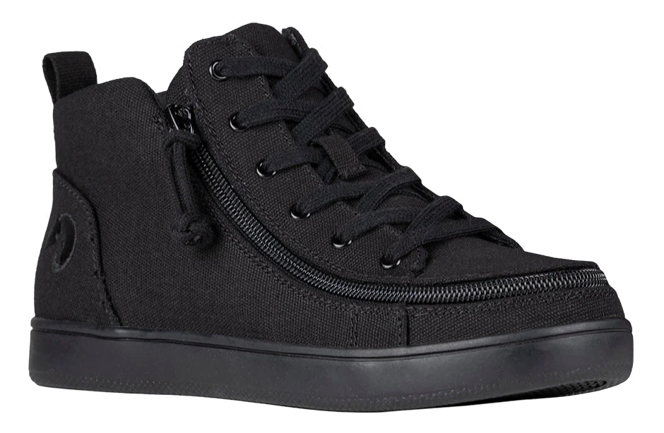 FINAL SALE - Women's Black To The Floor BILLY Sneaker Lace Mid Tops