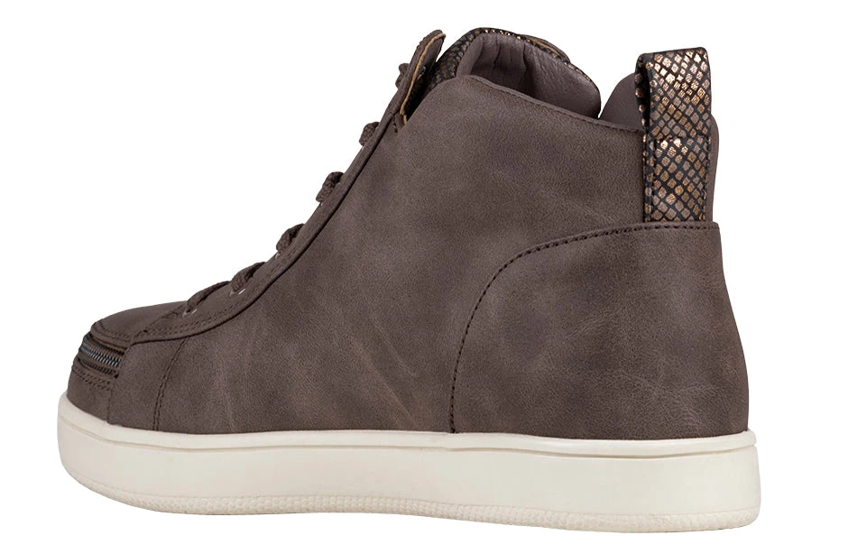 FINAL SALE - Women's Espresso BILLY Sneaker Lace Mid Tops - Image 3