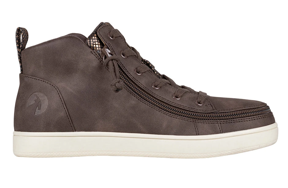 FINAL SALE - Women's Espresso BILLY Sneaker Lace Mid Tops - Image 2
