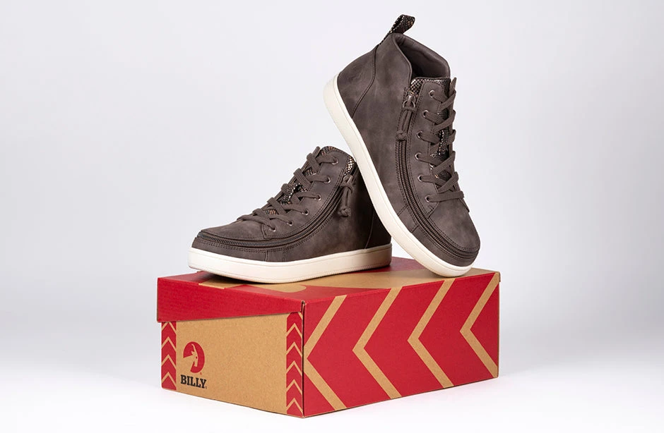 FINAL SALE - Women's Espresso BILLY Sneaker Lace Mid Tops - Image 9