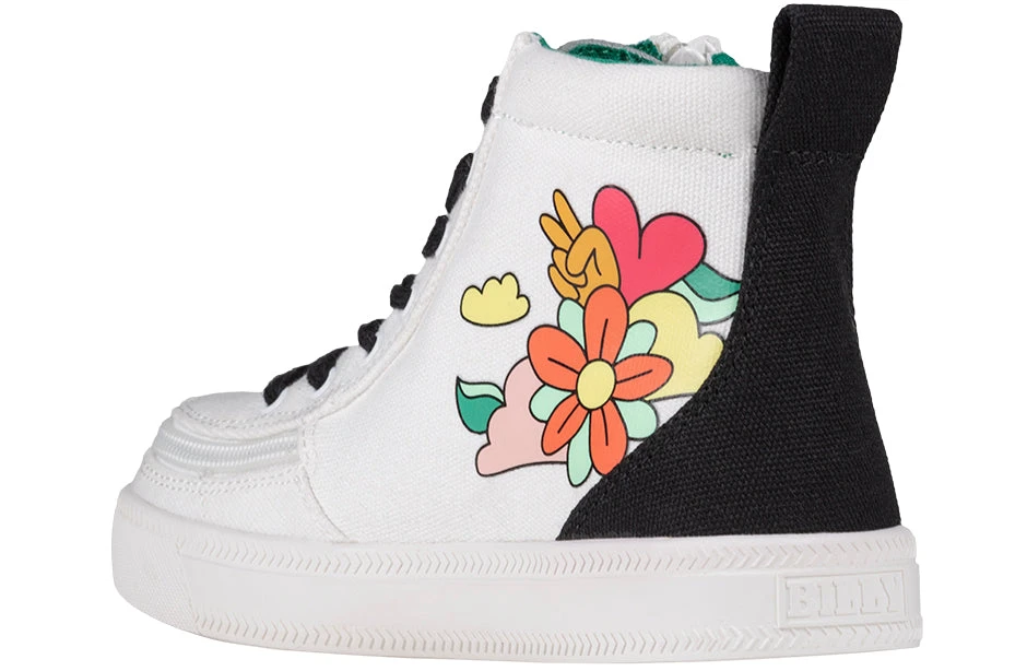 UNI Love White Multi BILLY Classic Lace High Tops - Image 3