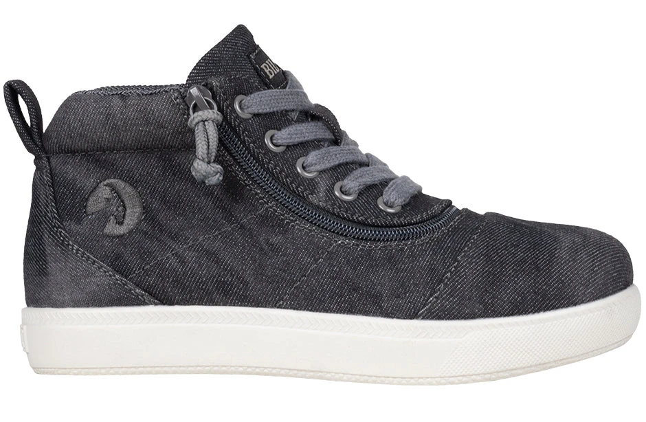 Black Acid Wash BILLY D|R II Short Wrap High Tops - Image 2